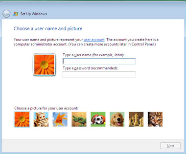 Truco Instalar Windows Vista creación usuario